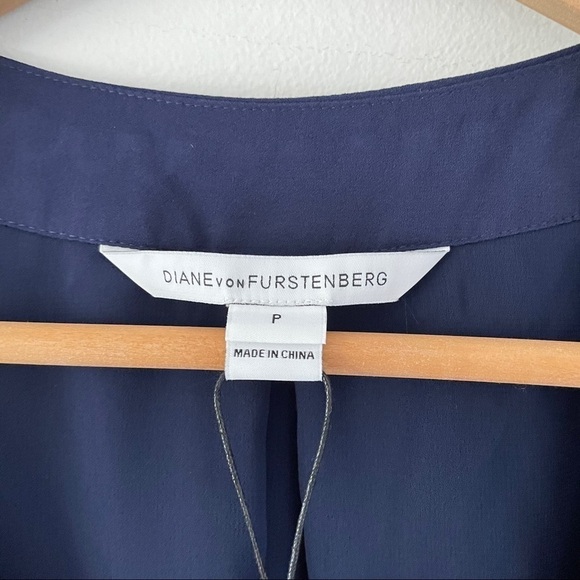 NWT Diane Von Furstenberg Davi Chiffon Blouse - Picture 9 of 12